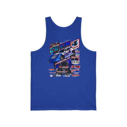 Shane Crain Tank Top with Racing Graphic, Perfect for Summer, Sports Events, Gifts for Race Fans, Casual Wear, Festival Outfit