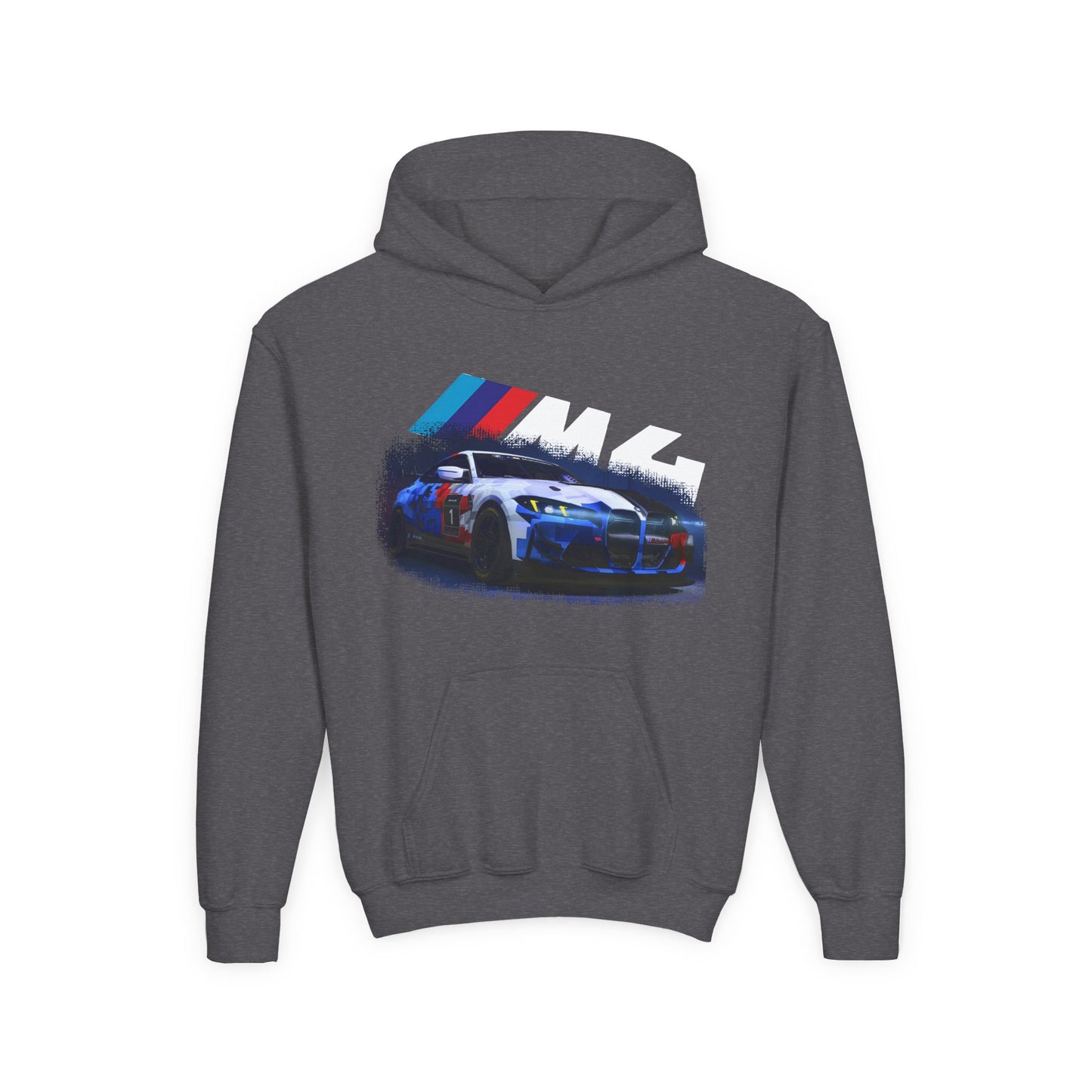 Youth Racing Hoodie — BMW M4 Drift Car Graphic