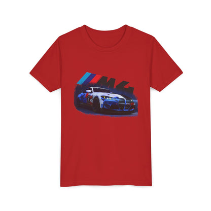 Youth BMW M4 Racing Tee – Kids Car Enthusiast Shirt