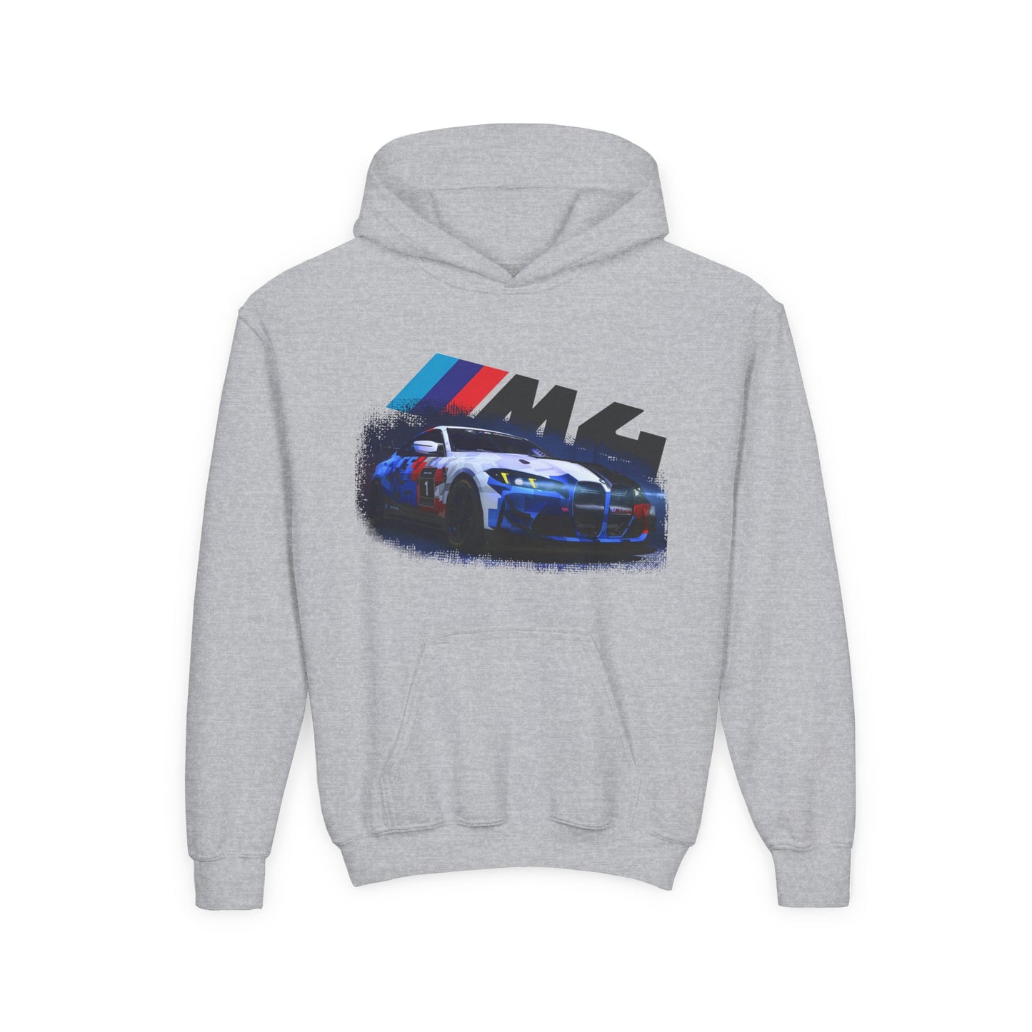 Youth Racing Hoodie — BMW M4 Drift Car Graphic