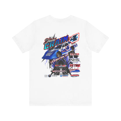 Shane Crain Racing Enthusiast Tee, Unisex Jersey Short Sleeve Shirt for Fans, Motorsport Gift, Race Day Apparel, Cool Graphic Tee, Shane Crain Design