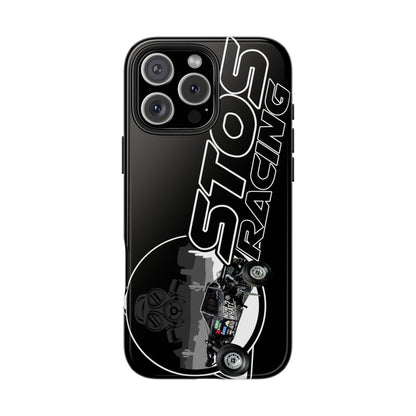 STOS Racing-Themed Tough Phone Cases, Durable Racing Phone Cover, Motorsport Accessories, Gifting for Car Enthusiasts, Sturdy Phone Protection