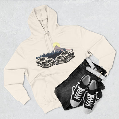 Supra Skyline Tokyo Fleece Hoodie, Car Lover Gift, Cozy Apparel for Road Trips, Outdoor Adventure, Perfect for Fall and Winter