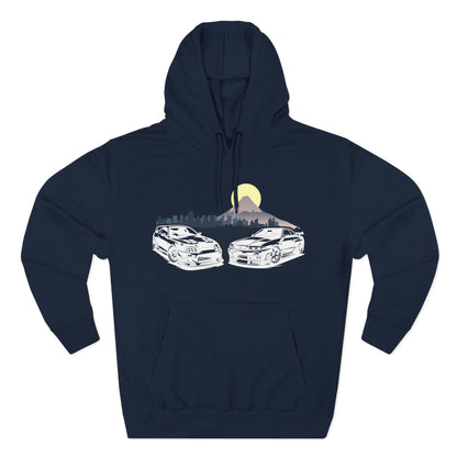 Supra and Skyline Tokyo Three-Panel Fleece Hoodie, Gift for Him, Men’s Hoodie, Automotive Apparel, Cozy Hoodie for Car Enthusiasts