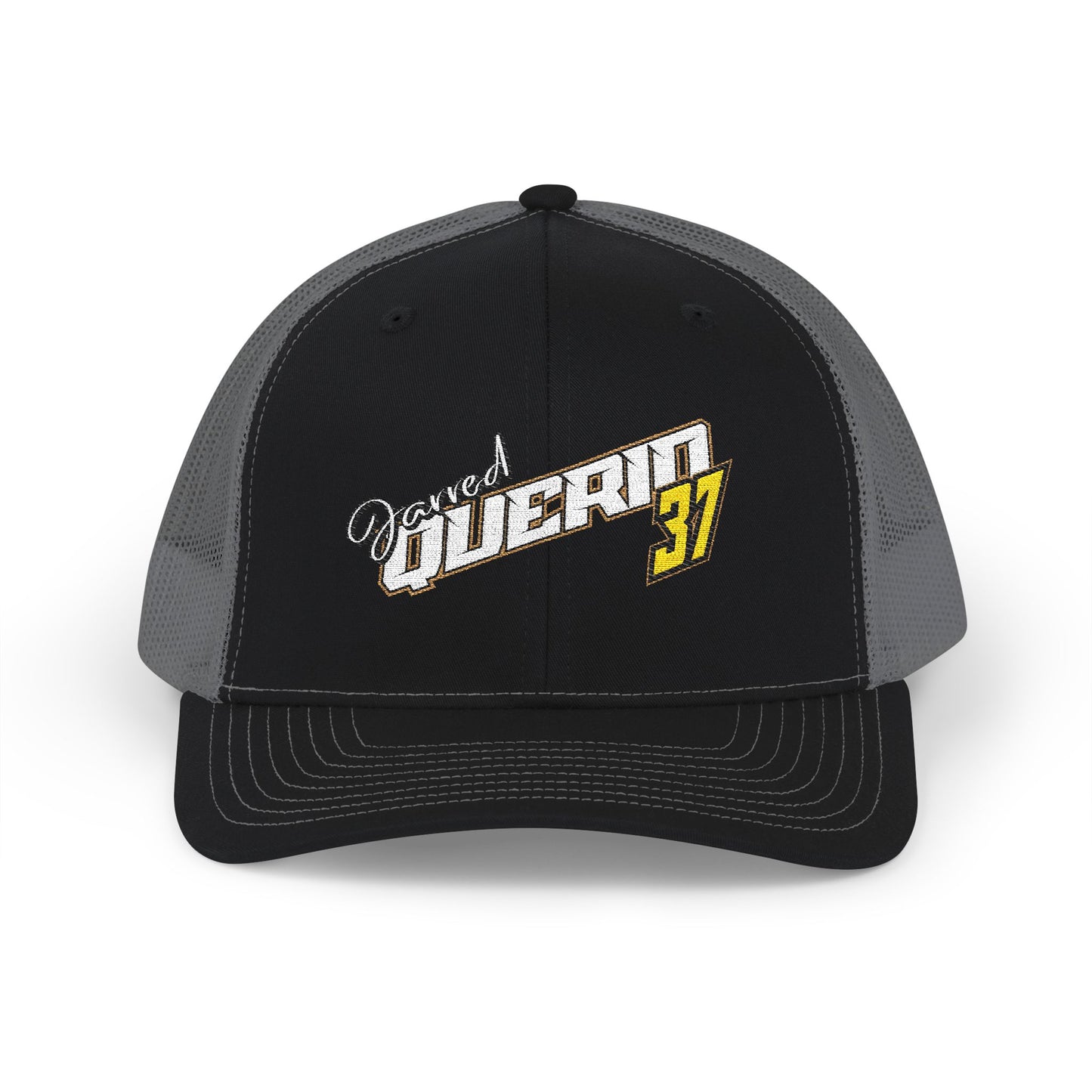 Jarred Querio 37 Embroidered Trucker Cap – Retro Racing Snapback