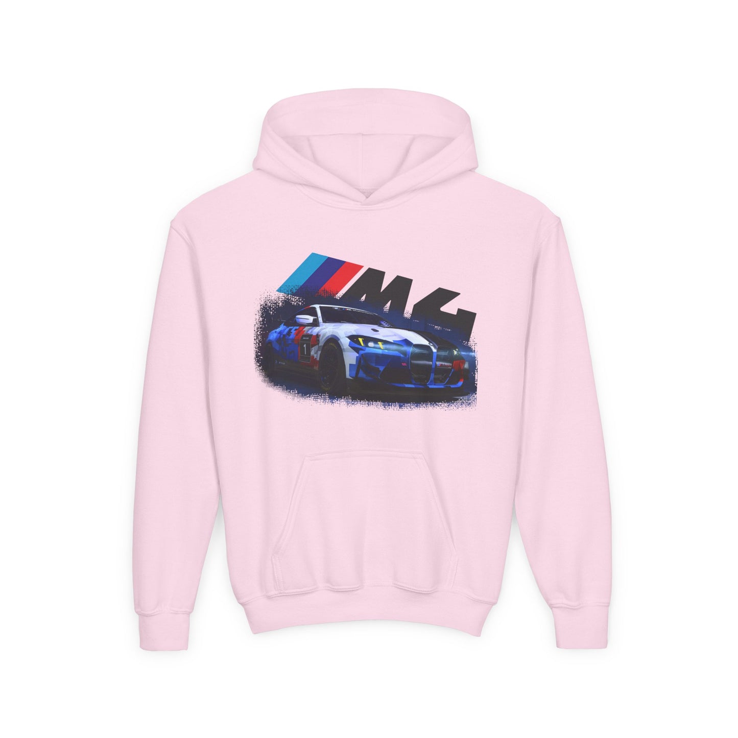 Youth Racing Hoodie — BMW M4 Drift Car Graphic