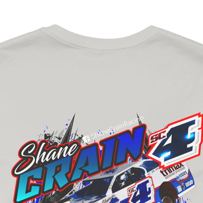 Shane Crain Racing Enthusiast Tee, Unisex Jersey Short Sleeve Shirt for Fans, Motorsport Gift, Race Day Apparel, Cool Graphic Tee, Shane Crain Design