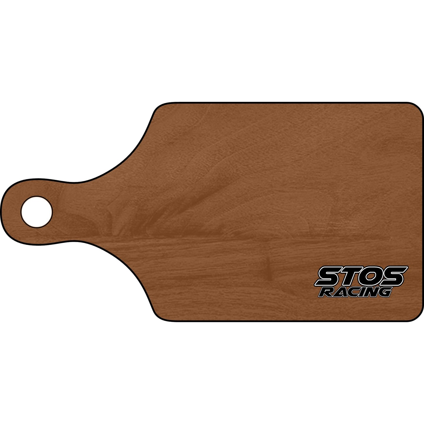 Stos Personalized Wooden Cutting Board with Racing Design, Custom Kitchen Decor, Ideal Gift for Chefs, Foodies, and Car Enthusiasts