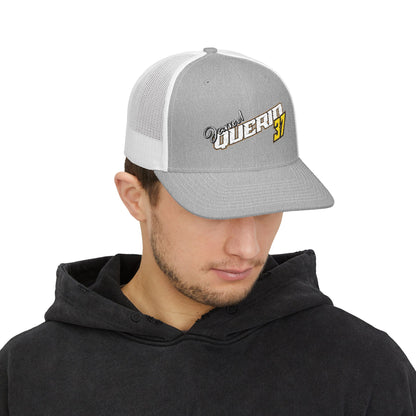 Jarred Querio 37 Embroidered Trucker Cap – Retro Racing Snapback