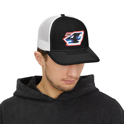 Shane Crain Stylish Snapback Trucker Cap for Casual Days, Embroidered Cap for Outdoor Fun, Summer Hat, Gift for Him, Retro Style