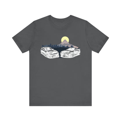 Skyline & Supra Tokyo Enthusiast Tee, Vintage Cars Shirt, Unisex Graphic Tee, Outdoor Lifestyle Apparel, Car Lover Gift, Perfect for Road Trips