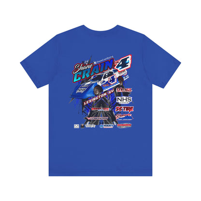 Shane Crain Racing Enthusiast Tee, Unisex Jersey Short Sleeve Shirt for Fans, Motorsport Gift, Race Day Apparel, Cool Graphic Tee, Shane Crain Design