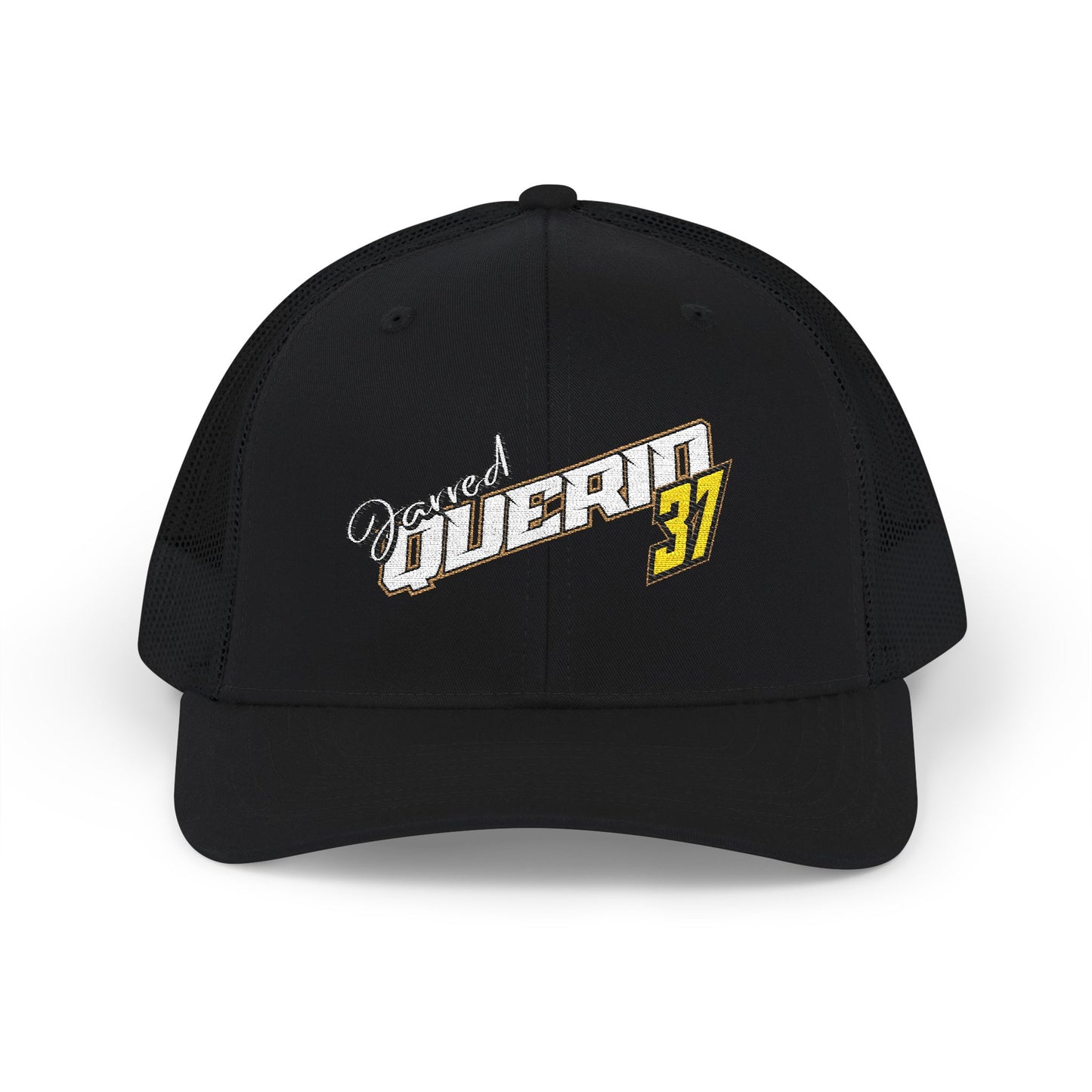 Jarred Querio 37 Embroidered Trucker Cap – Retro Racing Snapback