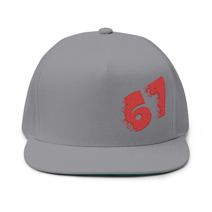 Trendy Embroidered Flat Bill Cap for Urban Style, Adjustable Snapback, Perfect Gift for Birthdays, Streetwear, Casual Outfits, Sports Events
