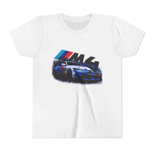 Youth BMW M4 Racing Tee – Kids Car Enthusiast Shirt