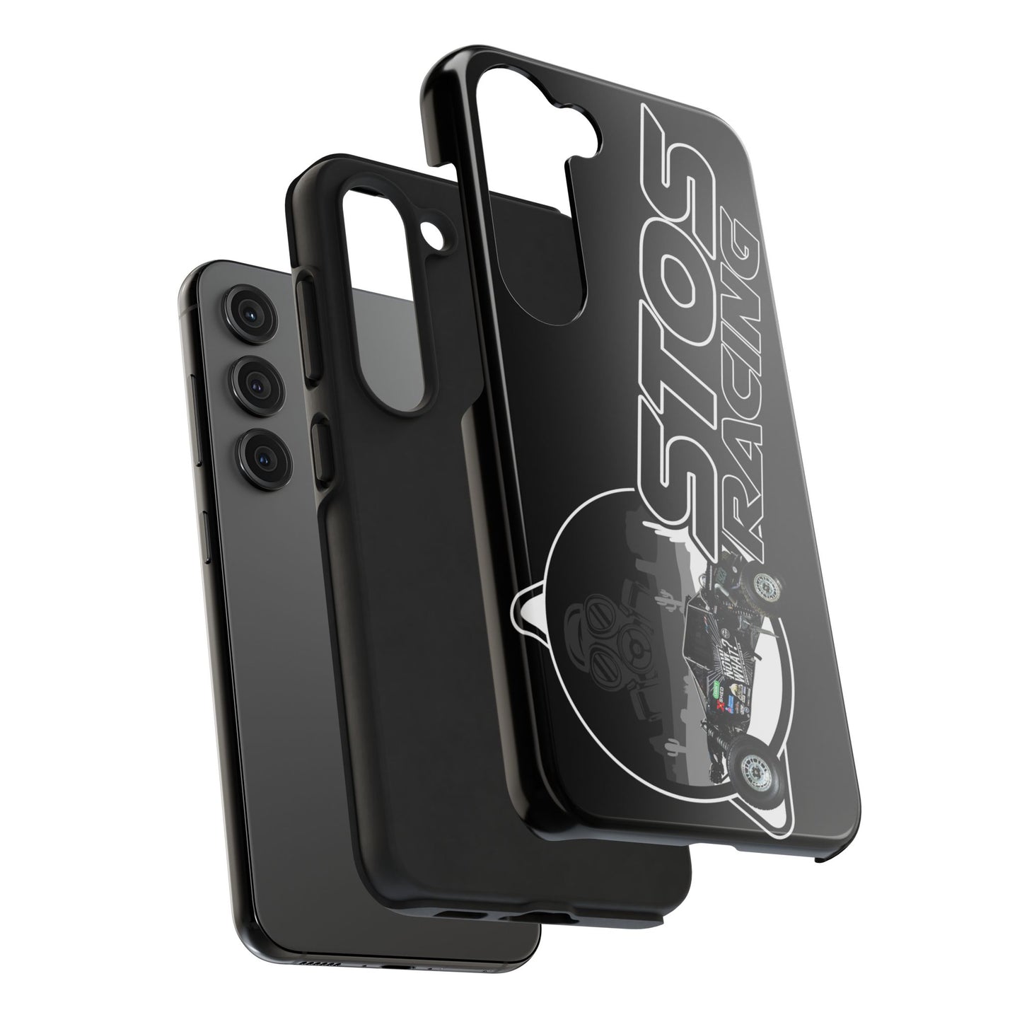 STOS Racing-Themed Tough Phone Cases, Durable Racing Phone Cover, Motorsport Accessories, Gifting for Car Enthusiasts, Sturdy Phone Protection