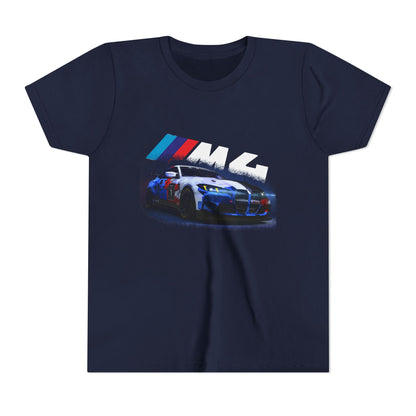 Youth BMW M4 Racing Tee – Kids Car Enthusiast Shirt