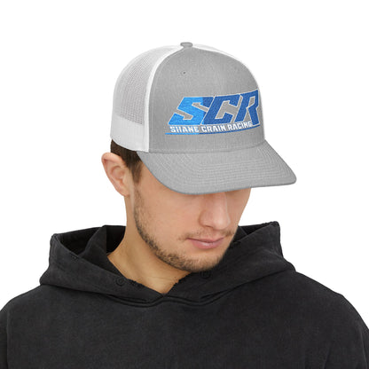 Shane Crain Stylish Snapback Trucker Cap for Casual Days, Embroidered Cap for Outdoor Fun, Summer Hat, Gift for Him, Retro Style