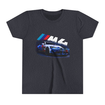 Youth BMW M4 Racing Tee – Kids Car Enthusiast Shirt