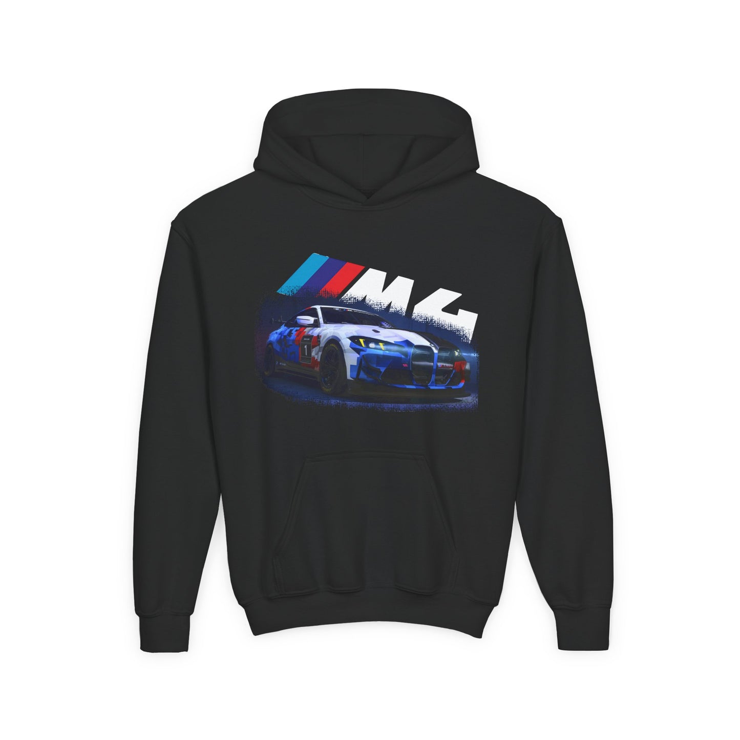 Youth Racing Hoodie — BMW M4 Drift Car Graphic