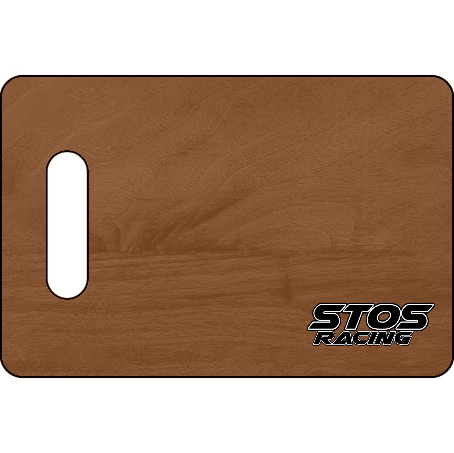 Stos Personalized Wooden Cutting Board with Racing Design, Custom Kitchen Decor, Ideal Gift for Chefs, Foodies, and Car Enthusiasts