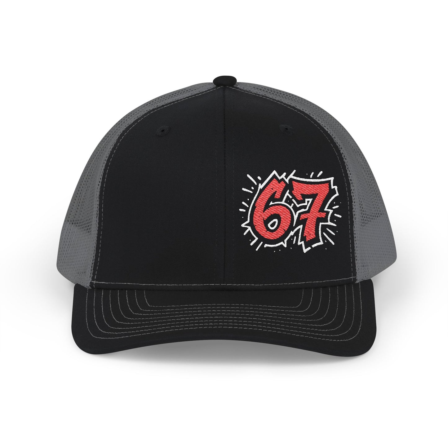 67 Embroidered Snapback Trucker Cap - Trendy Accessory for Outdoor Adventures, Casual Outings, Gifts for Him/Her, Streetwear Style, [...]
