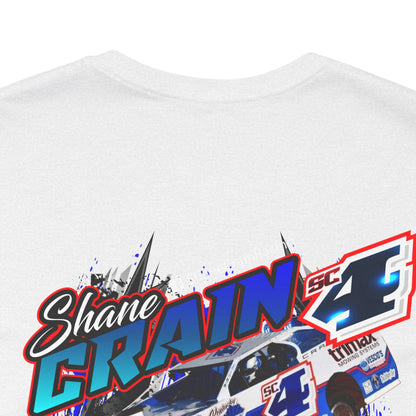 Shane Crain Racing Enthusiast Tee, Unisex Jersey Short Sleeve Shirt for Fans, Motorsport Gift, Race Day Apparel, Cool Graphic Tee, Shane Crain Design