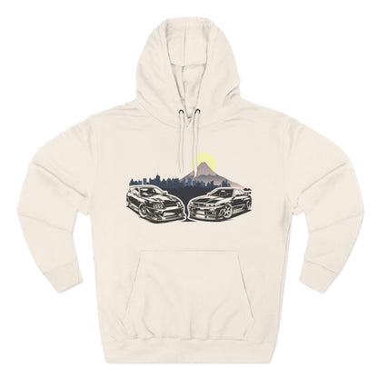 Supra Skyline Tokyo Fleece Hoodie, Car Lover Gift, Cozy Apparel for Road Trips, Outdoor Adventure, Perfect for Fall and Winter