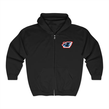 Shane Crain Zip Hoodie with Custom Designs, Perfect for Motorsports Fans, Comfortable Outerwear, Gifting for Race Day, Casual Wear
