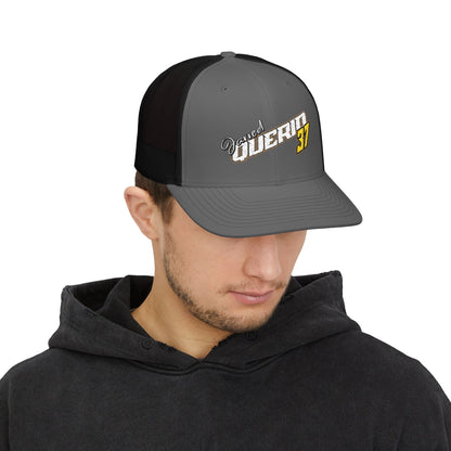 Jarred Querio 37 Embroidered Trucker Cap – Retro Racing Snapback