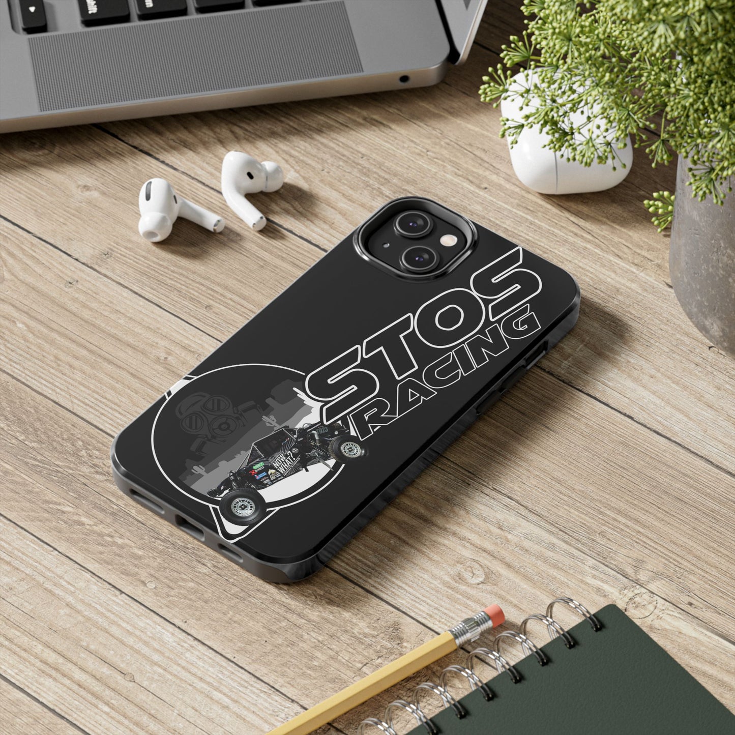 STOS Racing-Themed Tough Phone Cases, Durable Racing Phone Cover, Motorsport Accessories, Gifting for Car Enthusiasts, Sturdy Phone Protection