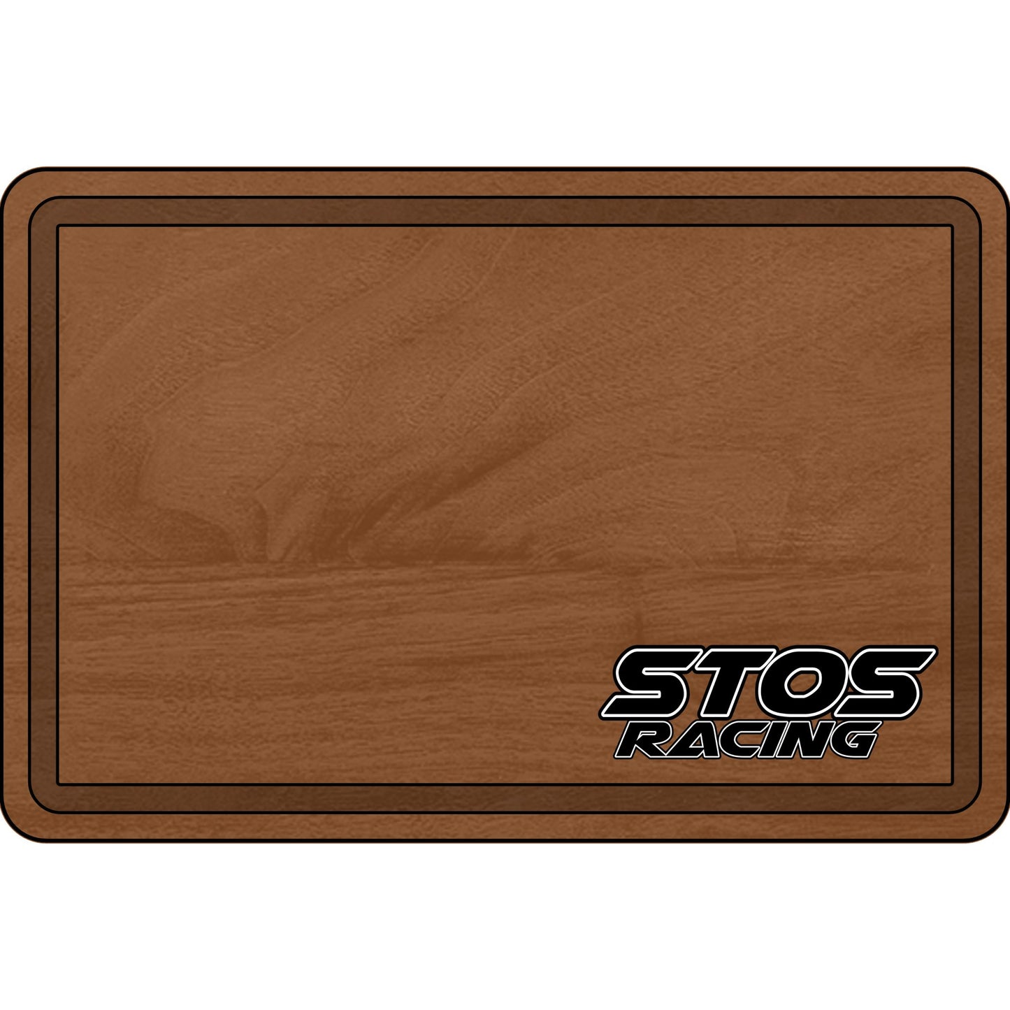 Stos Personalized Wooden Cutting Board with Racing Design, Custom Kitchen Decor, Ideal Gift for Chefs, Foodies, and Car Enthusiasts
