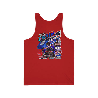 Shane Crain Tank Top with Racing Graphic, Perfect for Summer, Sports Events, Gifts for Race Fans, Casual Wear, Festival Outfit