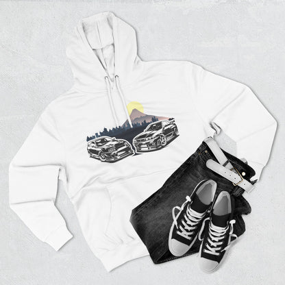 Supra Skyline Tokyo Fleece Hoodie, Car Lover Gift, Cozy Apparel for Road Trips, Outdoor Adventure, Perfect for Fall and Winter
