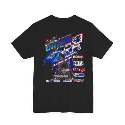 Shane Crain Racing Enthusiast Tee, Unisex Jersey Short Sleeve Shirt for Fans, Motorsport Gift, Race Day Apparel, Cool Graphic Tee, Shane Crain Design