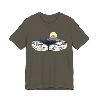 Skyline & Supra Tokyo Enthusiast Tee, Vintage Cars Shirt, Unisex Graphic Tee, Outdoor Lifestyle Apparel, Car Lover Gift, Perfect for Road Trips