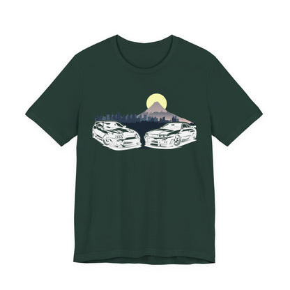 Skyline & Supra Tokyo Enthusiast Tee, Vintage Cars Shirt, Unisex Graphic Tee, Outdoor Lifestyle Apparel, Car Lover Gift, Perfect for Road Trips