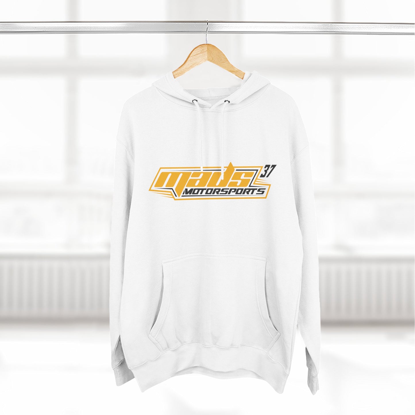 Jarred Querio Motorsports Racing Hoodie — 'Guerin 37' Three-Panel Fleece Racing Logo