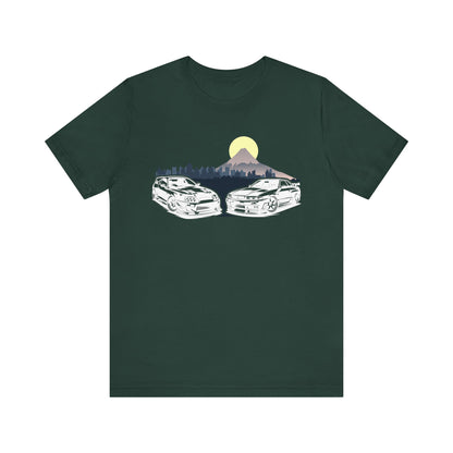 Skyline & Supra Tokyo Enthusiast Tee, Vintage Cars Shirt, Unisex Graphic Tee, Outdoor Lifestyle Apparel, Car Lover Gift, Perfect for Road Trips