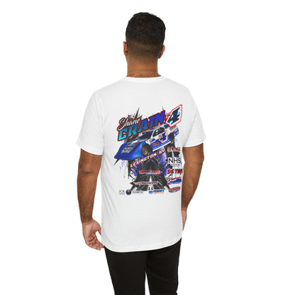 Shane Crain Racing Enthusiast Tee, Unisex Jersey Short Sleeve Shirt for Fans, Motorsport Gift, Race Day Apparel, Cool Graphic Tee, Shane Crain Design