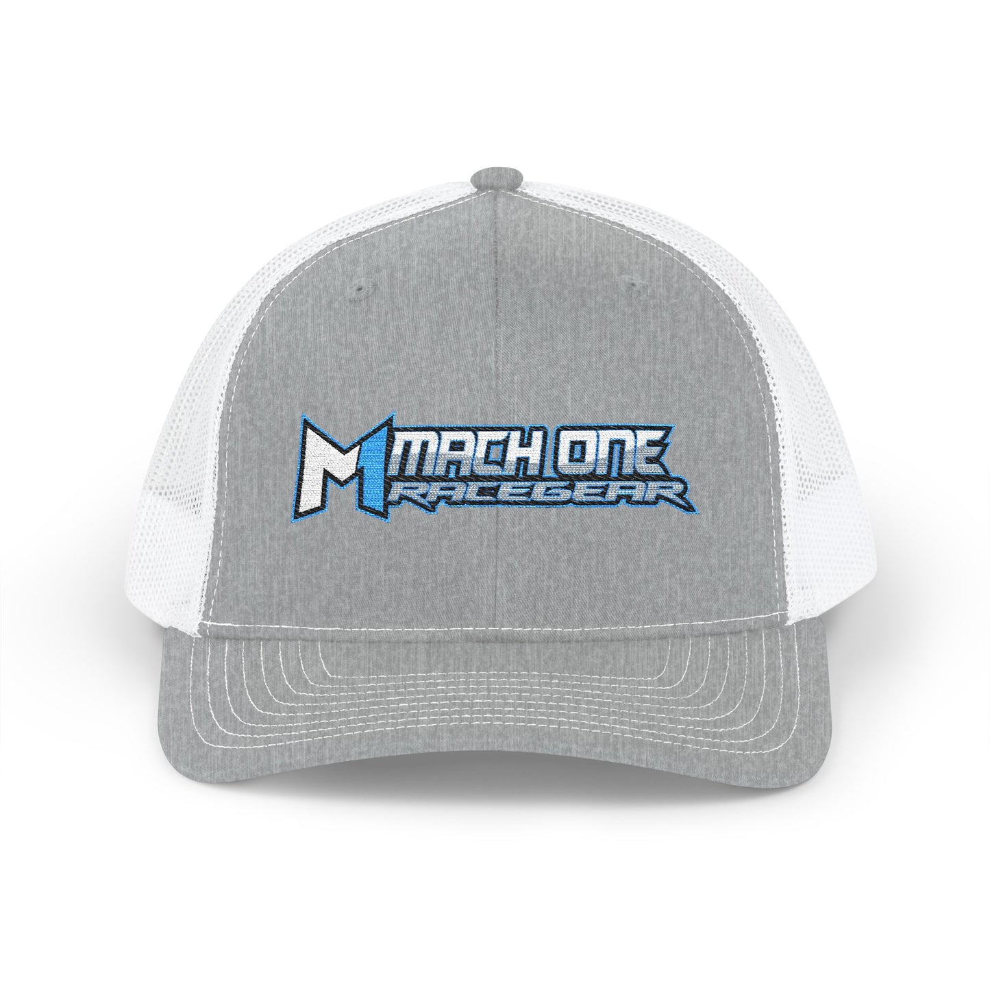 Mach One Race Gear Snapback Trucker Cap - Stylish Embroidered Cap for Racing Enthusiasts