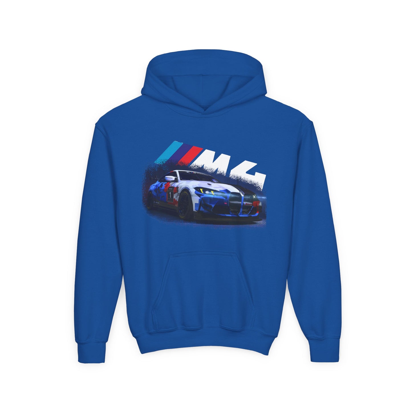 Youth Racing Hoodie — BMW M4 Drift Car Graphic