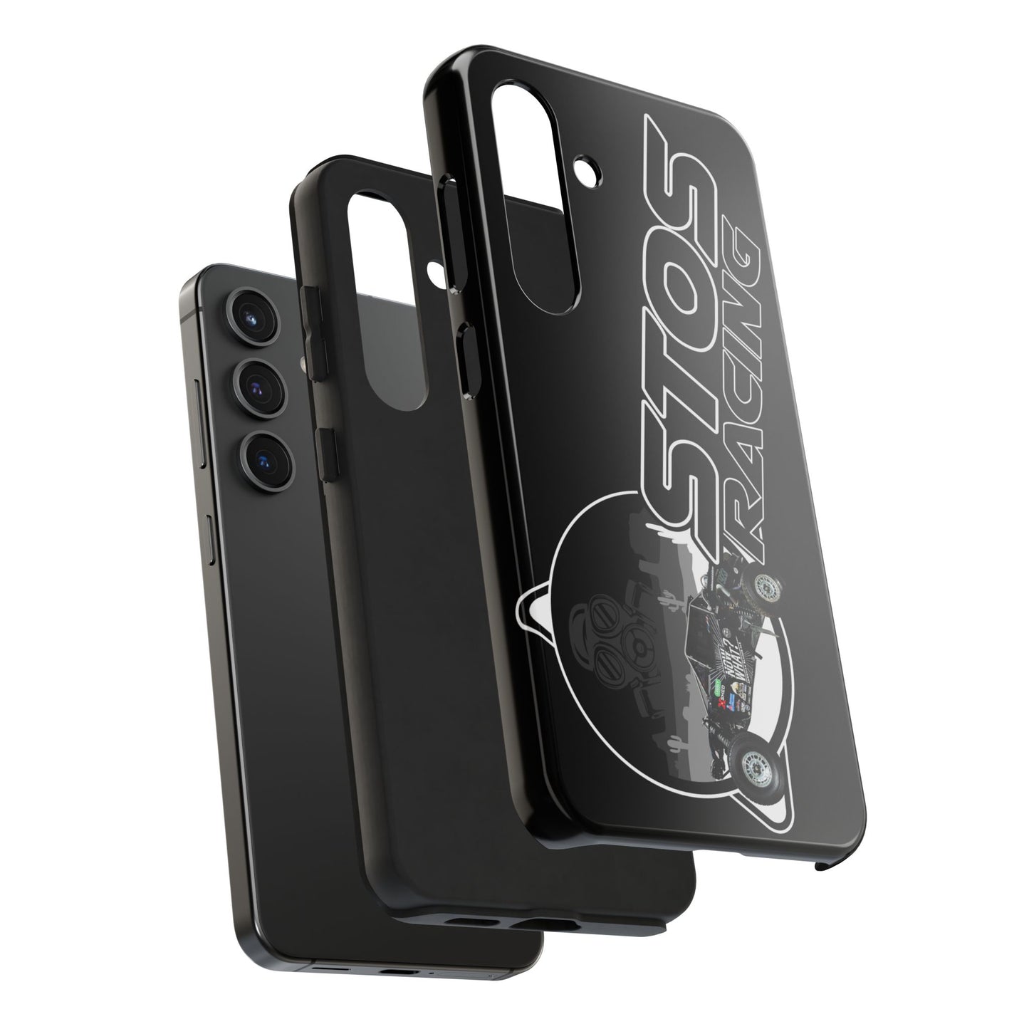 STOS Racing-Themed Tough Phone Cases, Durable Racing Phone Cover, Motorsport Accessories, Gifting for Car Enthusiasts, Sturdy Phone Protection