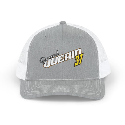Jarred Querio 37 Embroidered Trucker Cap – Retro Racing Snapback