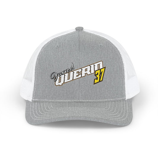 Jarred Querio 37 Embroidered Trucker Cap – Retro Racing Snapback
