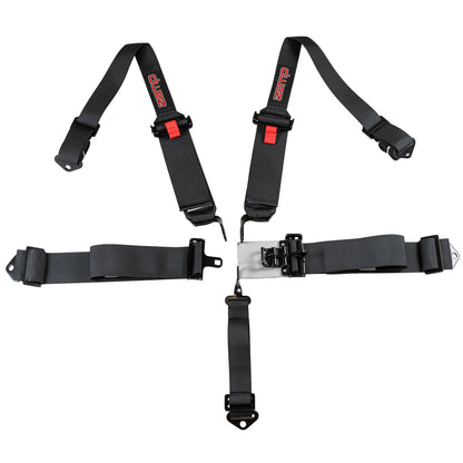 Race Seat Harness Black 3/2 Shoulder 3 5 Point Pull Down (Out)