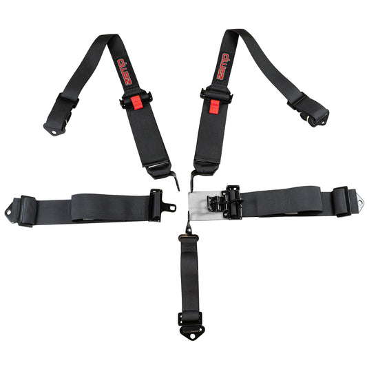 Race Seat Harness Black 3/2 Shoulder 3 5 Point Pull Down (Out)