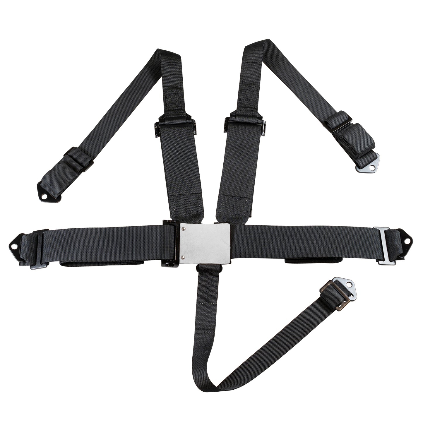 Race Seat Harness Black 3/2 Shoulder 3 5 Point Pull Down (Out)