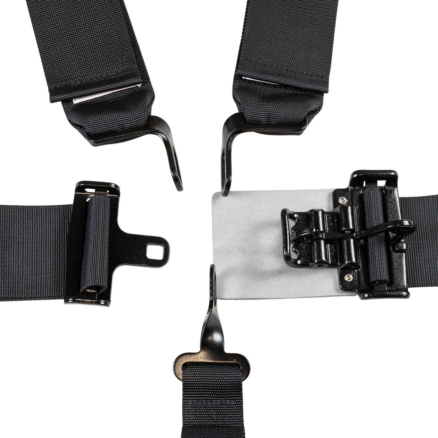 Race Seat Harness Black 3/2 Shoulder 3 5 Point Pull Down (Out)