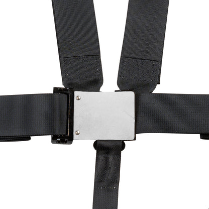 Race Seat Harness Black 3/2 Shoulder 3 5 Point Pull Down (Out)